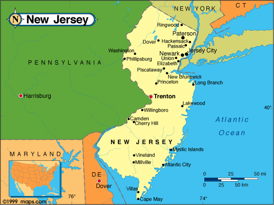 carte du new jersey