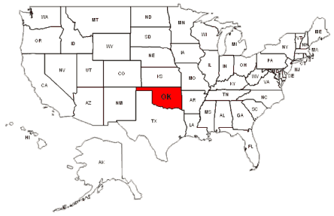 oklahoma carte usa