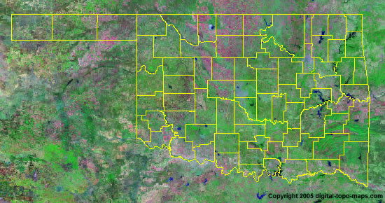 oklahoma satellite images