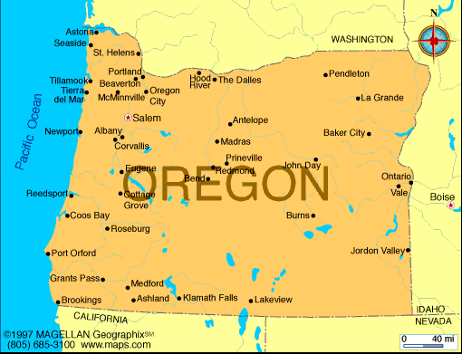 oregon cartes