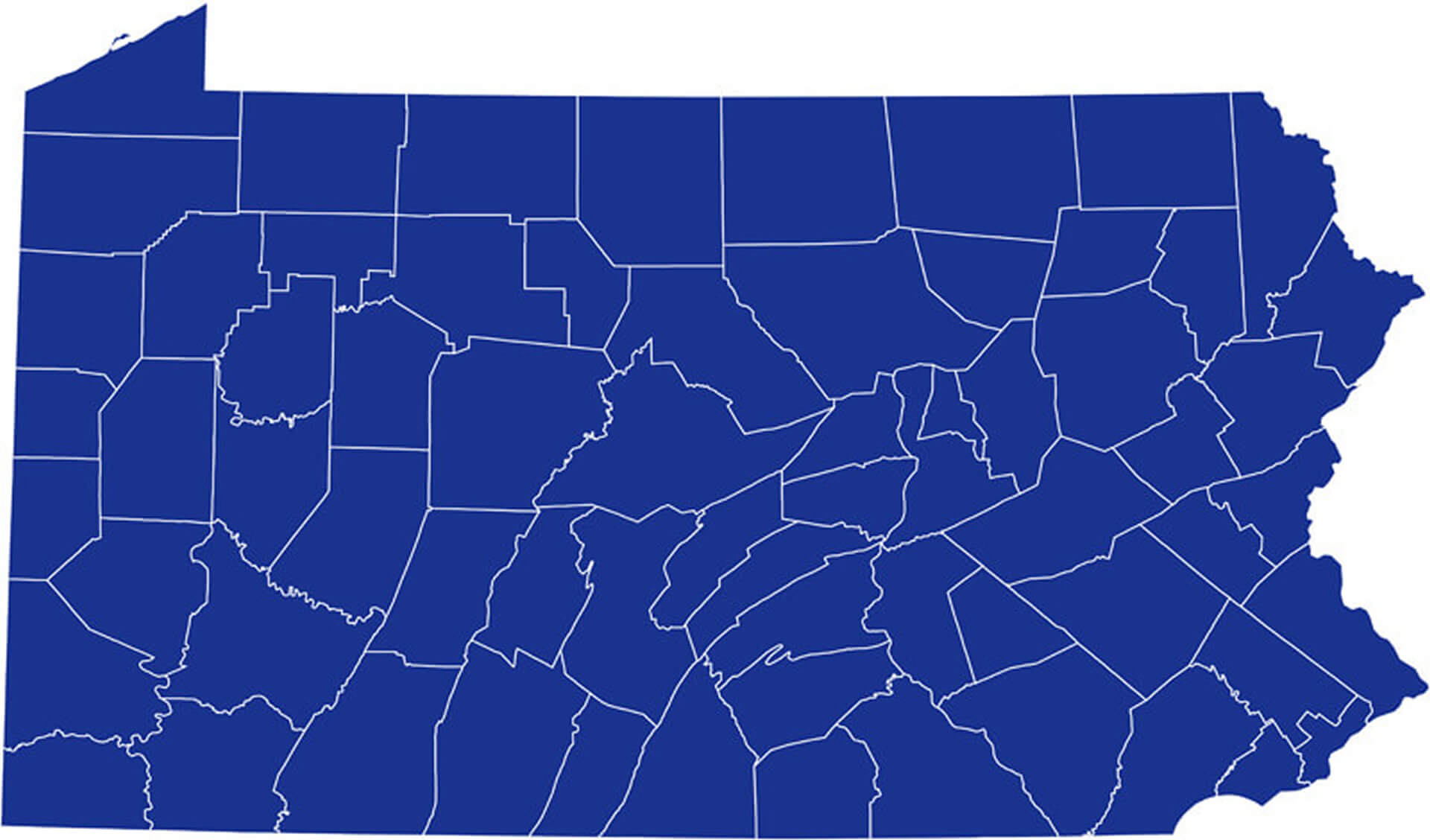 pennsylvania vide carte