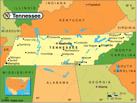 carte du tennessee