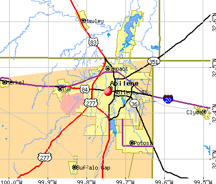 abilene ville carte