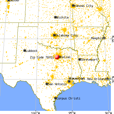 arlington population carte