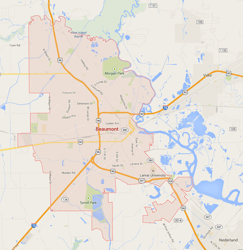 beaumont texas carte eua