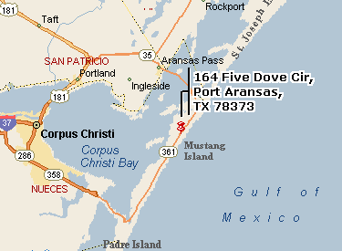 corpus christi carte gulf de mexique