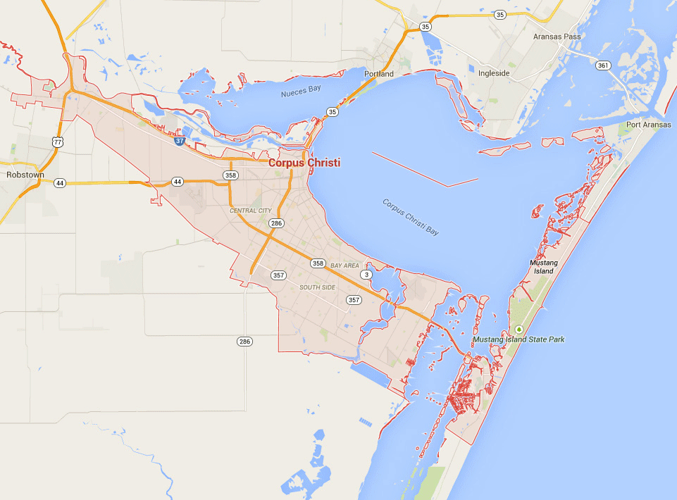 corpus christi texas carte eua