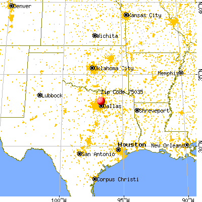 frisco population carte