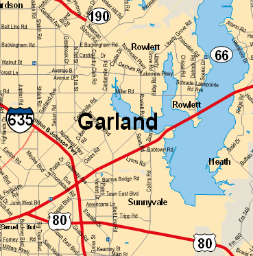 ville plan de garland