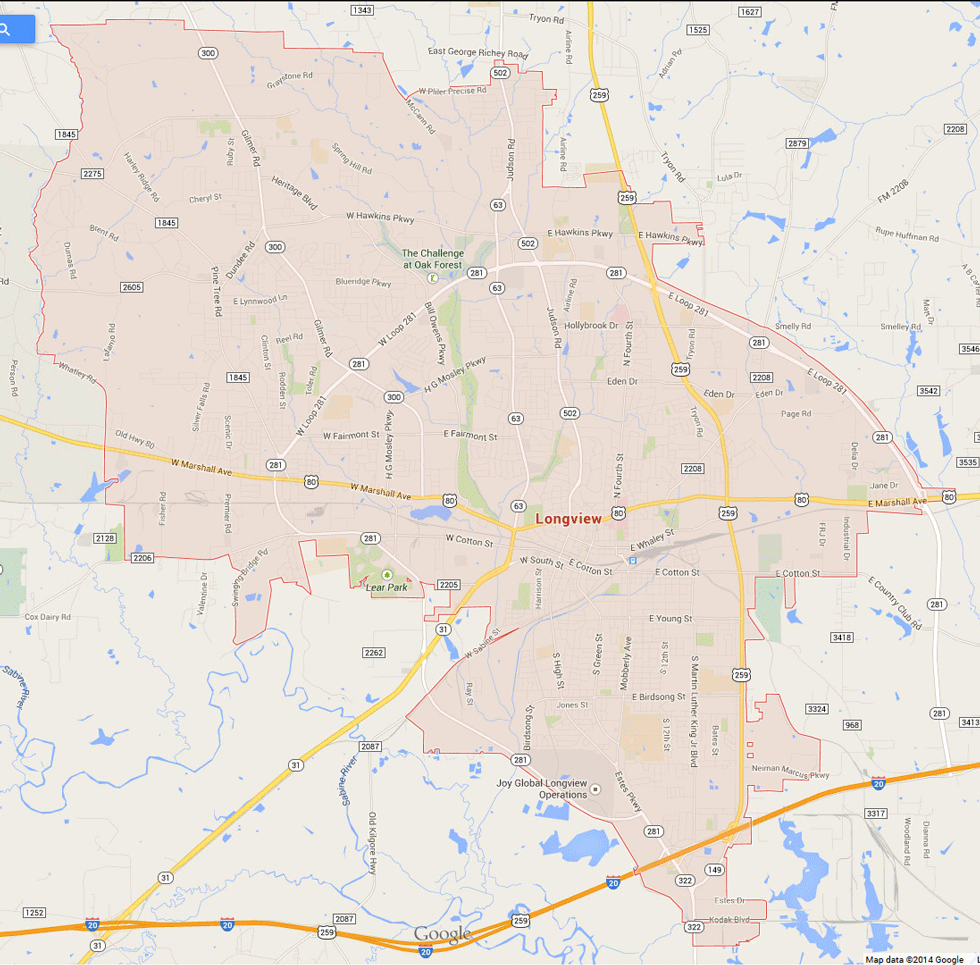 longview texas carte eua