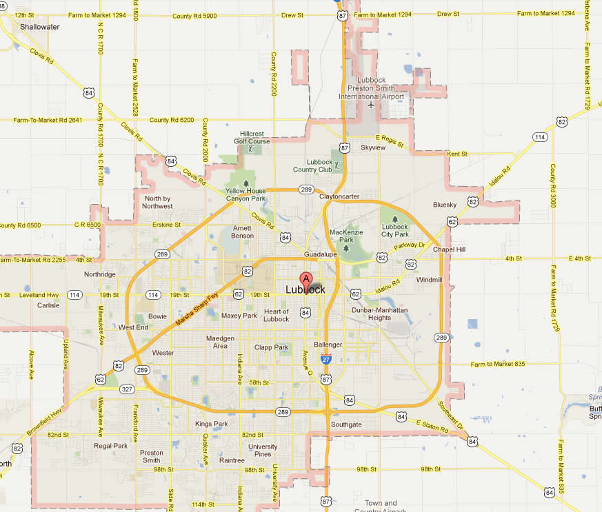 carte de lubbock