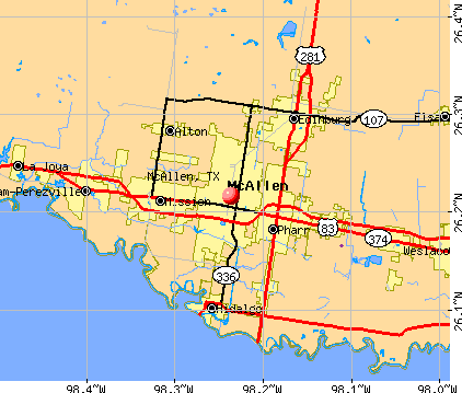 mcallen ville carte