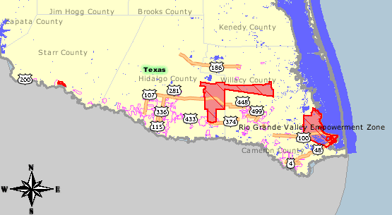 mcallen ville centre carte