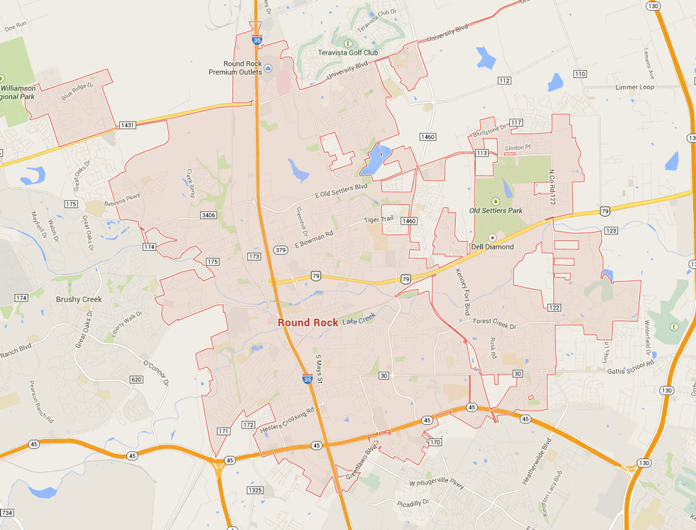 round rock texas carte eua