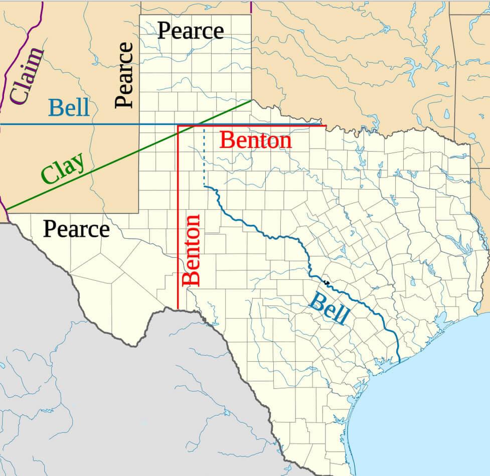 texas propose les frontieres carte