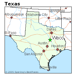 waco texas etat carte