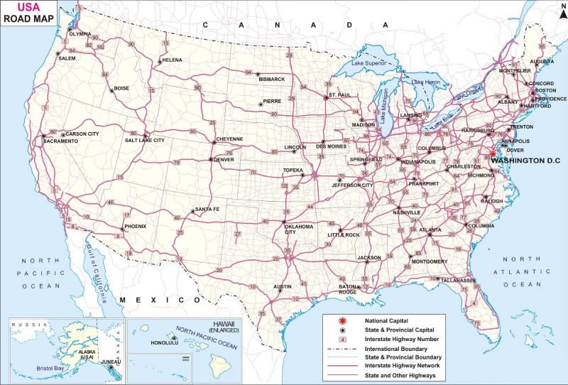 US Route Carte