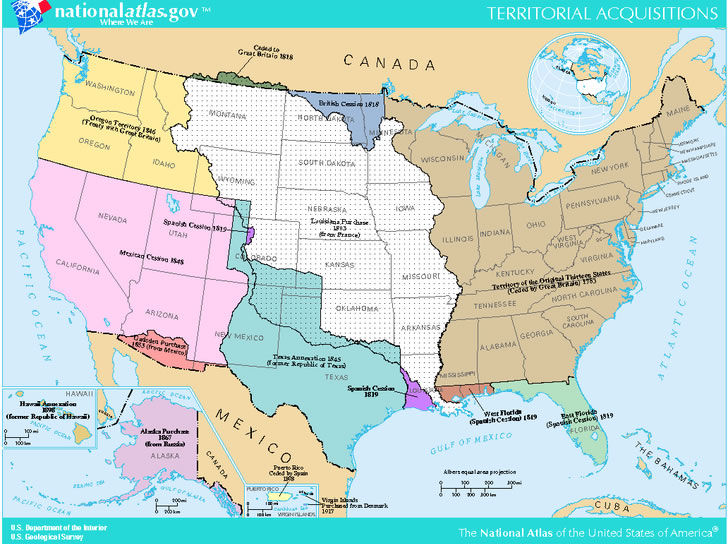 USA Territorial Acquisitions Carte