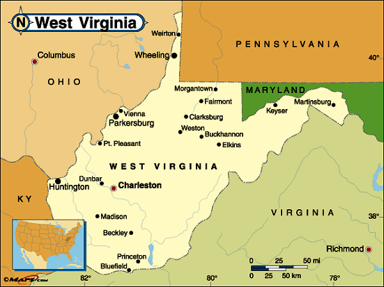 west virginia carte