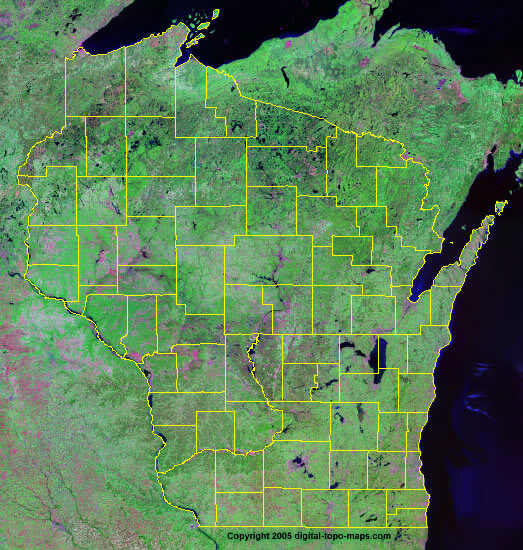 wisconsin satellite carte