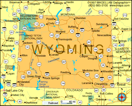 wyoming carte