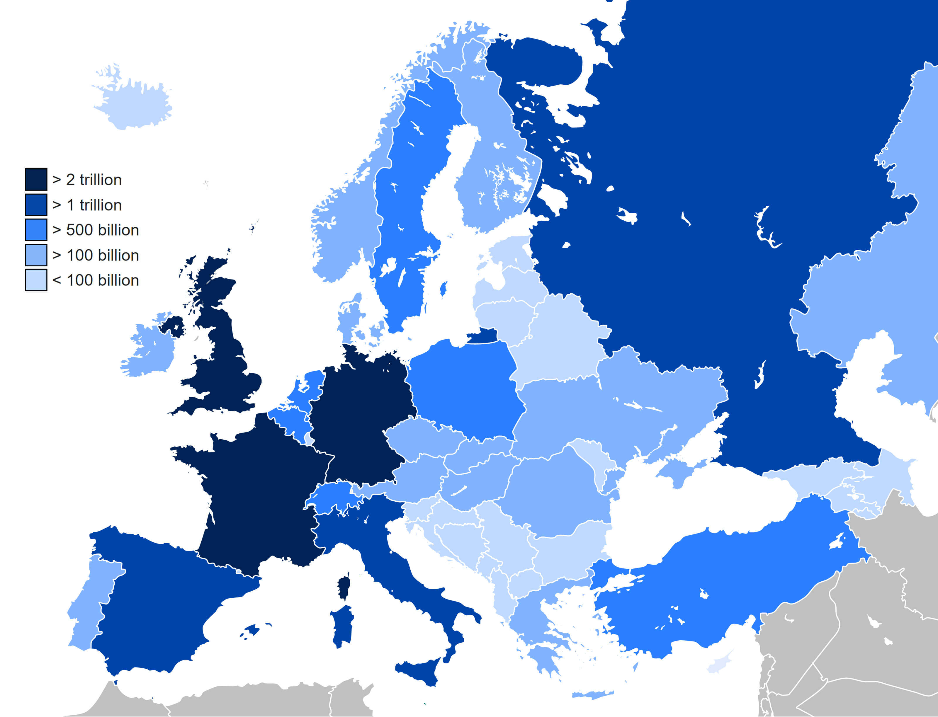 Carte Pib Ppa Pays Europe 2020
