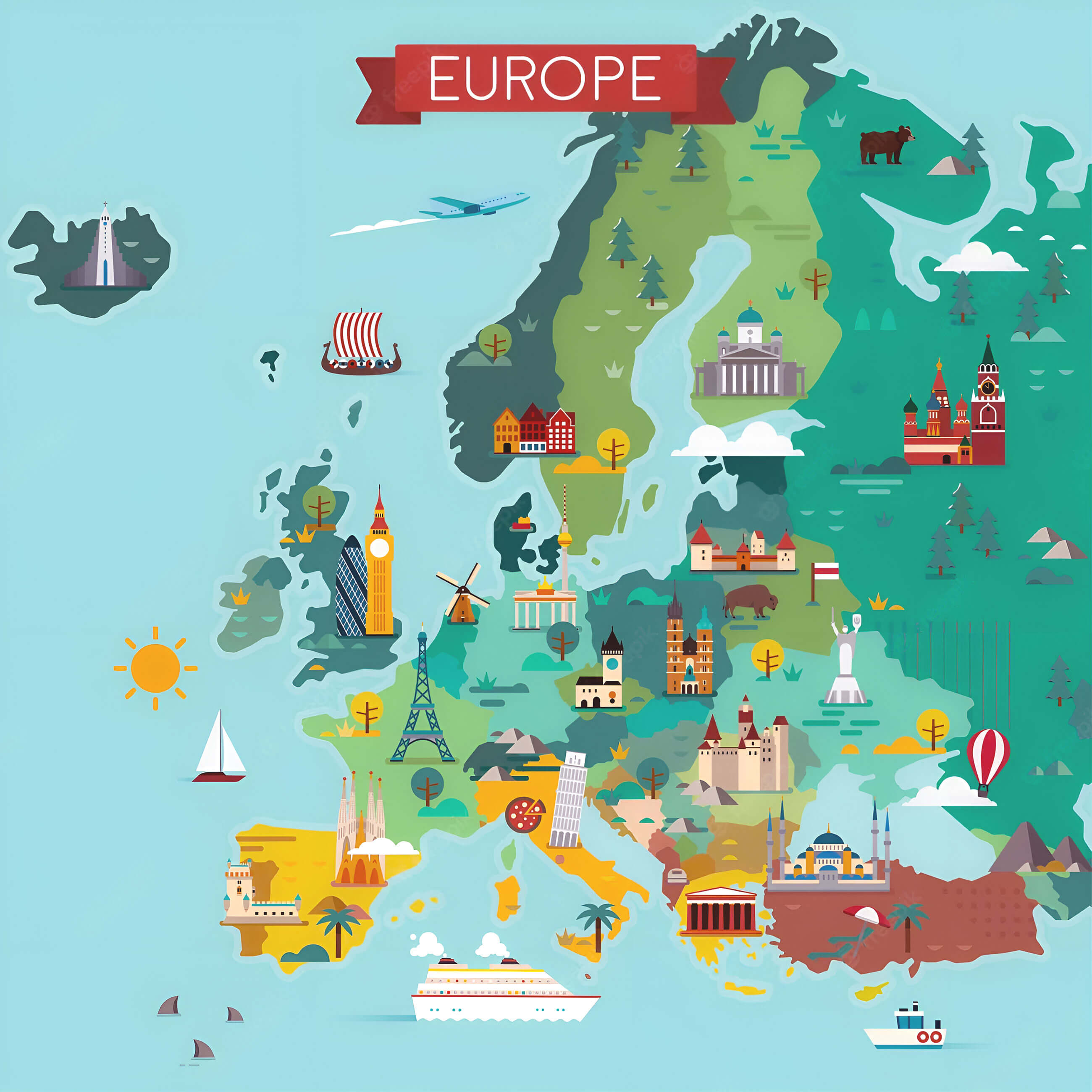 Carte Touristique Europe