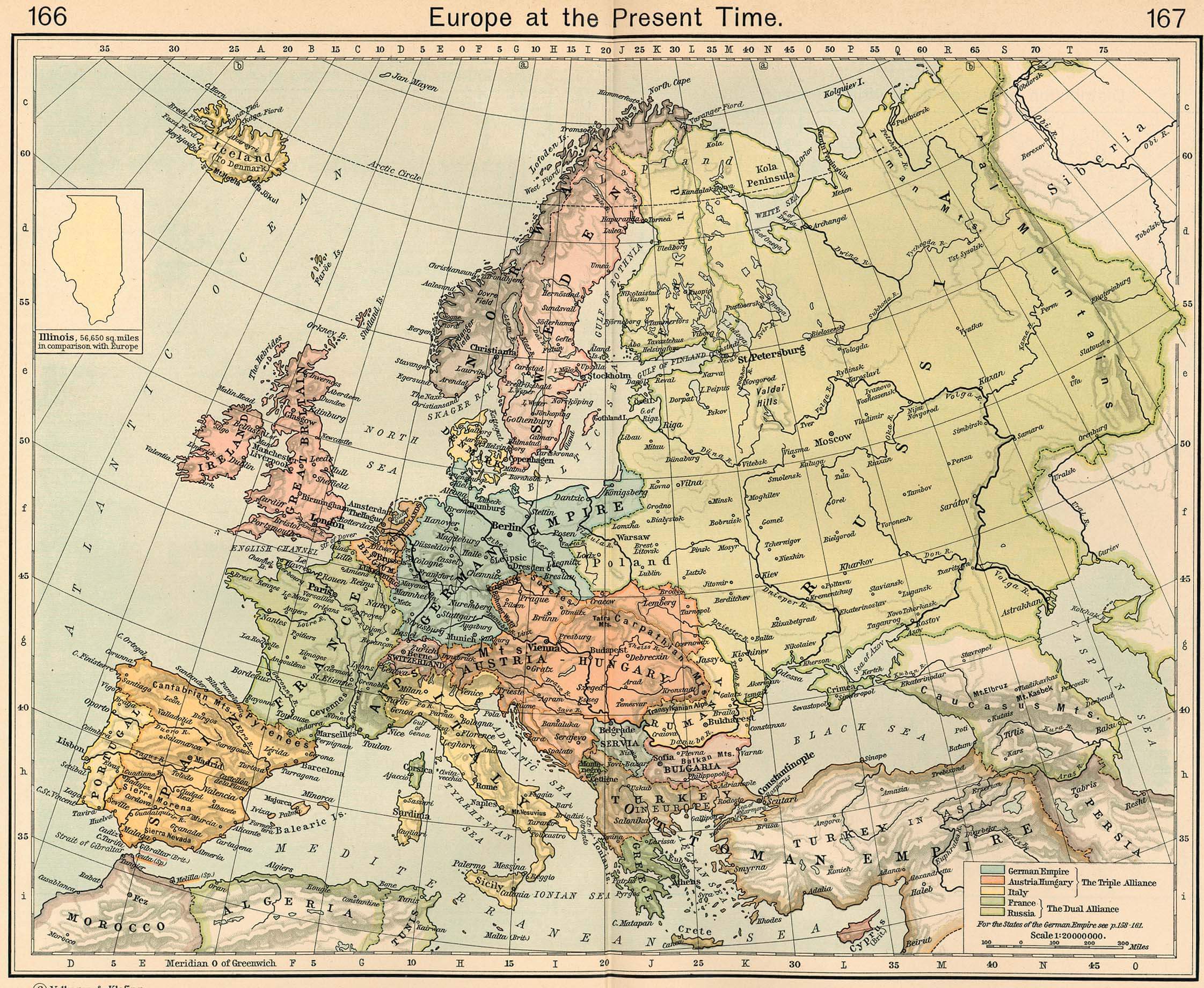 europe carte 1911