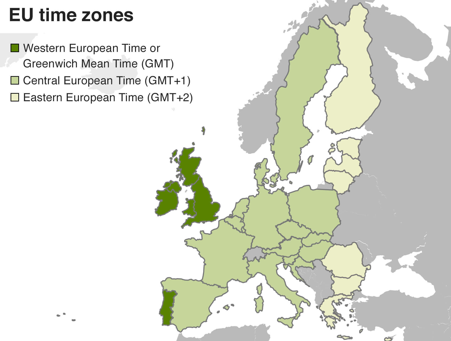 Carte Fuseaux Horaires Union Europeenne