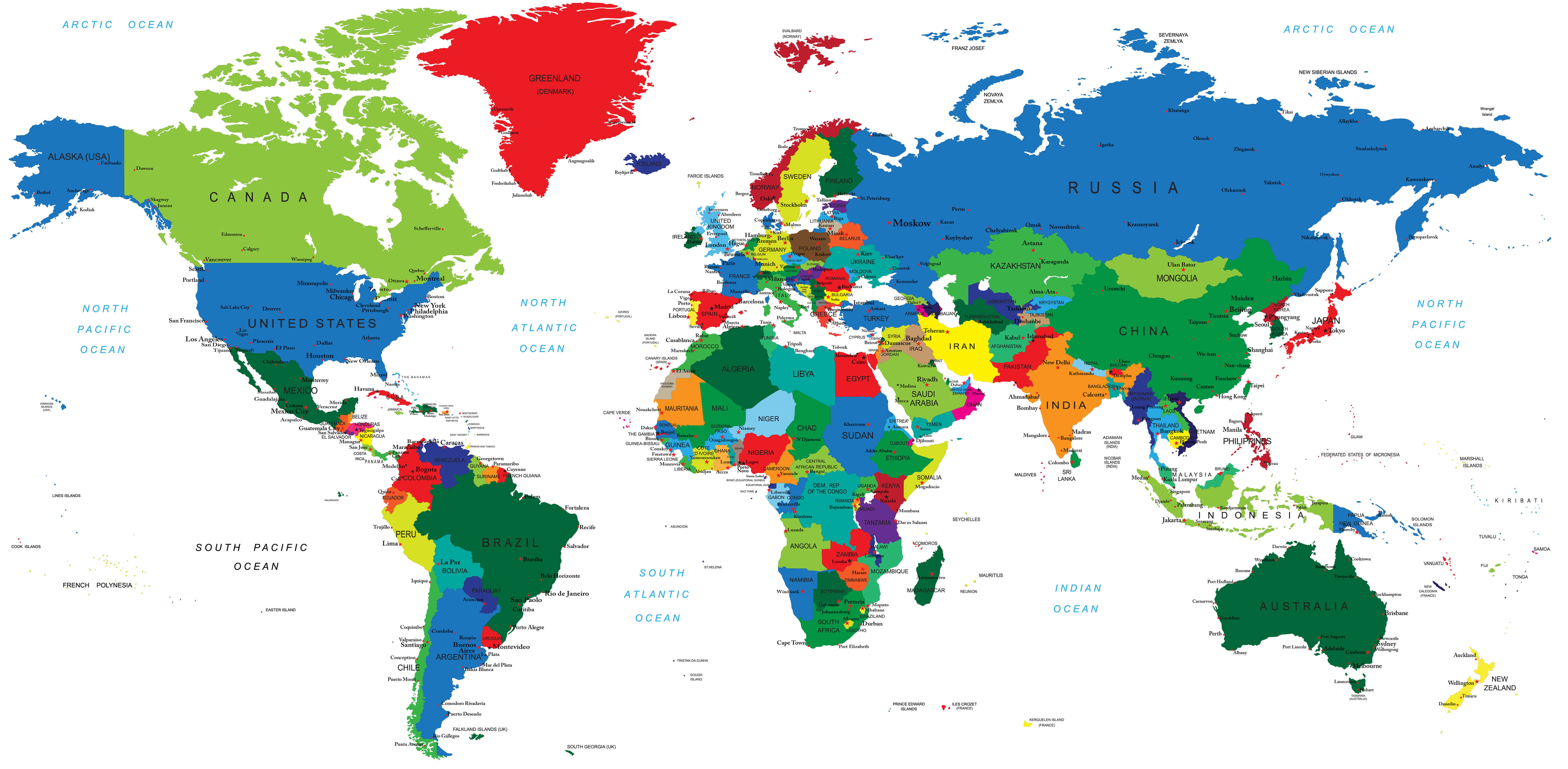 Carte Europe et Monde