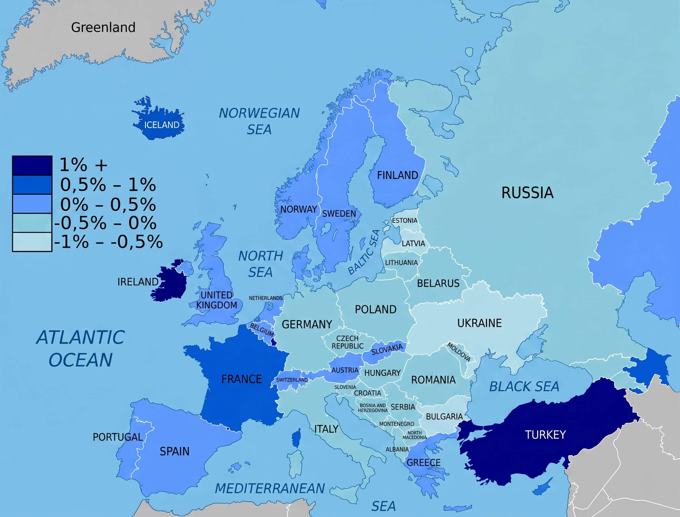 Carte Densite Population Europe Detaillee