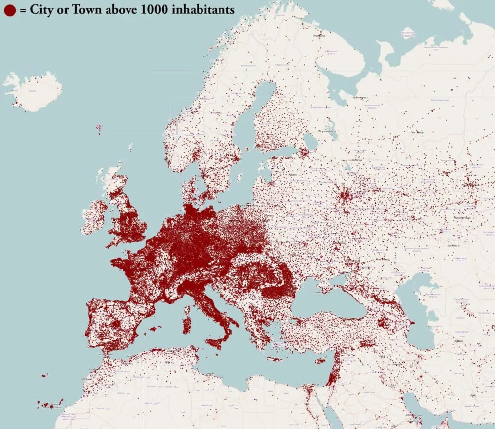 Carte Population Europe Par Habitants