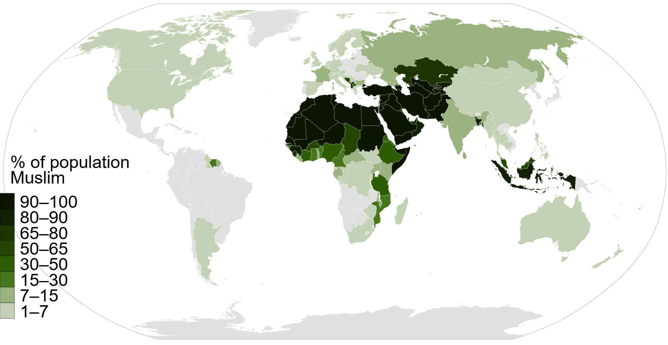 Carte Population Musulmane Europe Monde