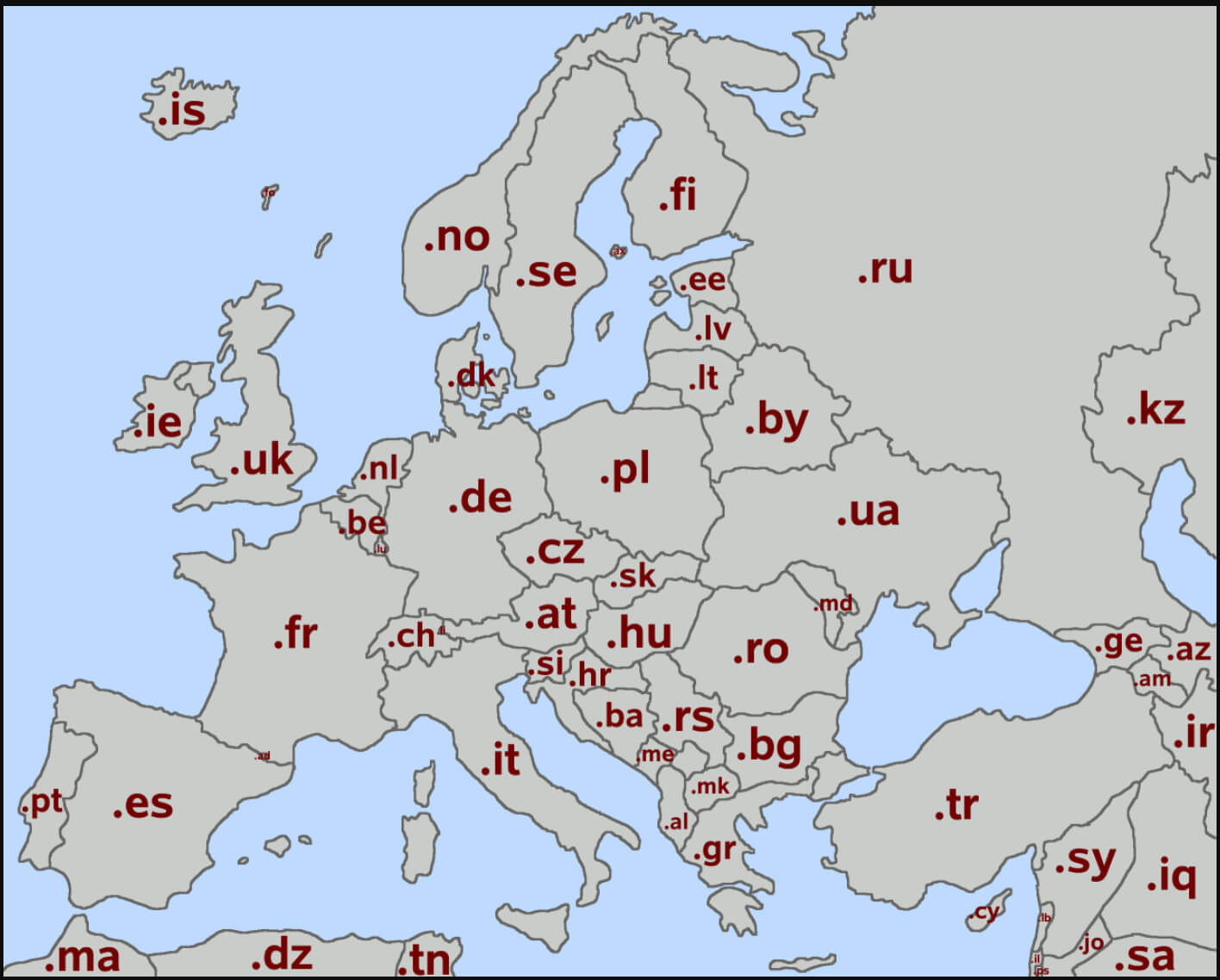 Carte Des Abreviations Des Pays Europeens