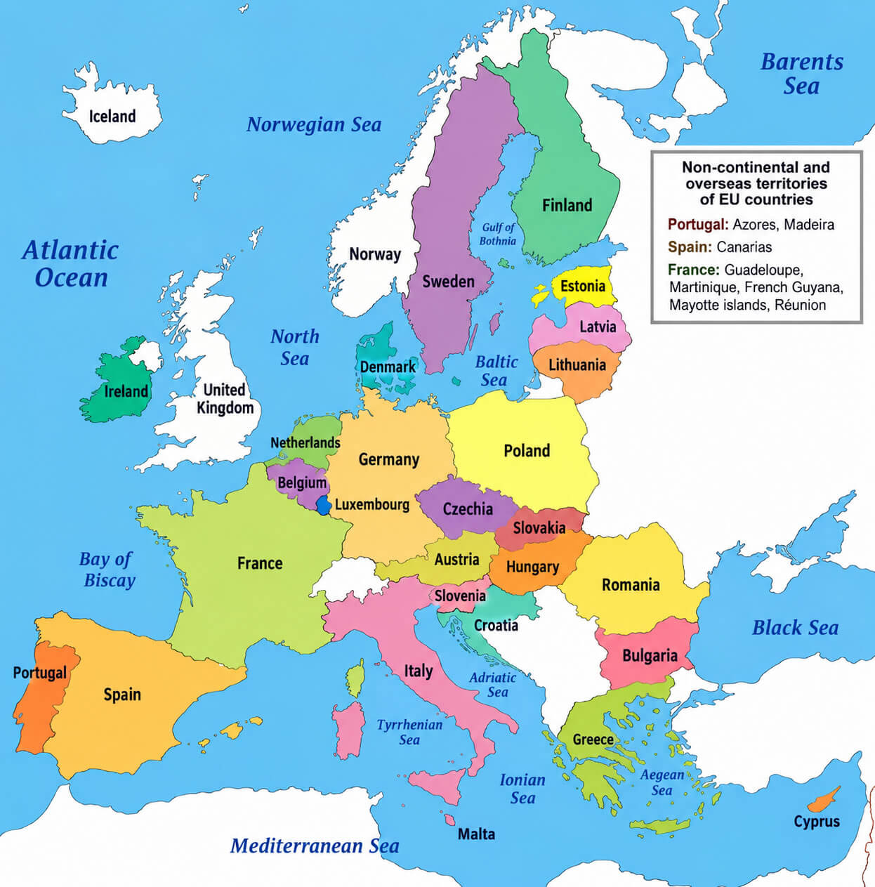 Carte Pays De Ue