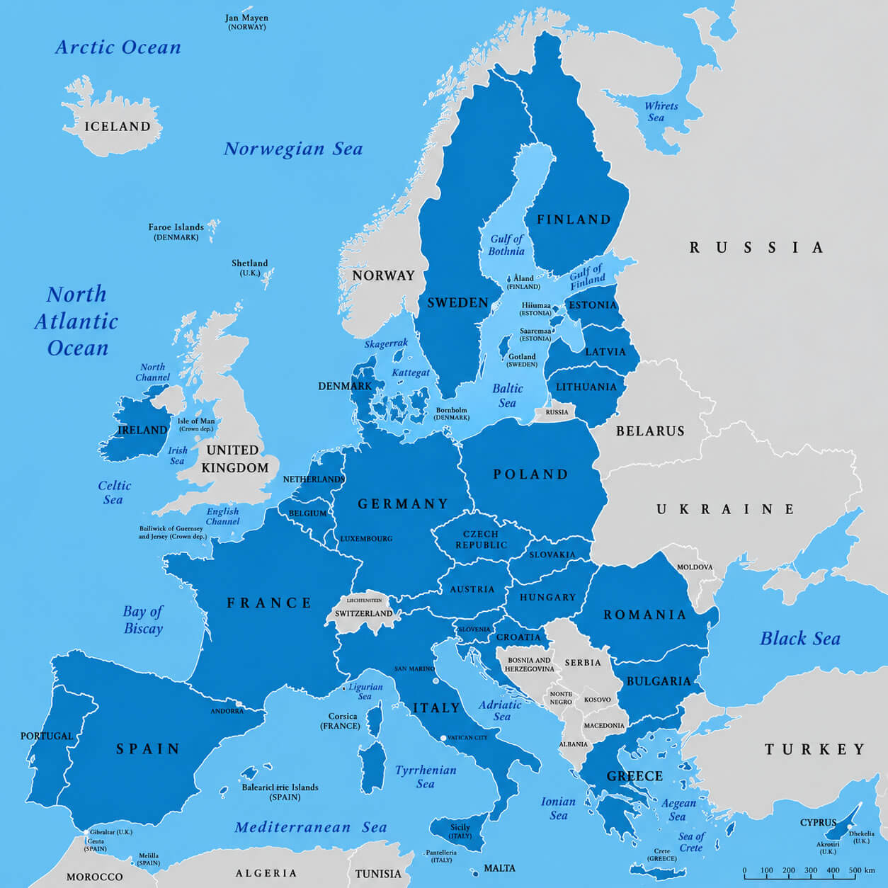 Carte Union Europeenne