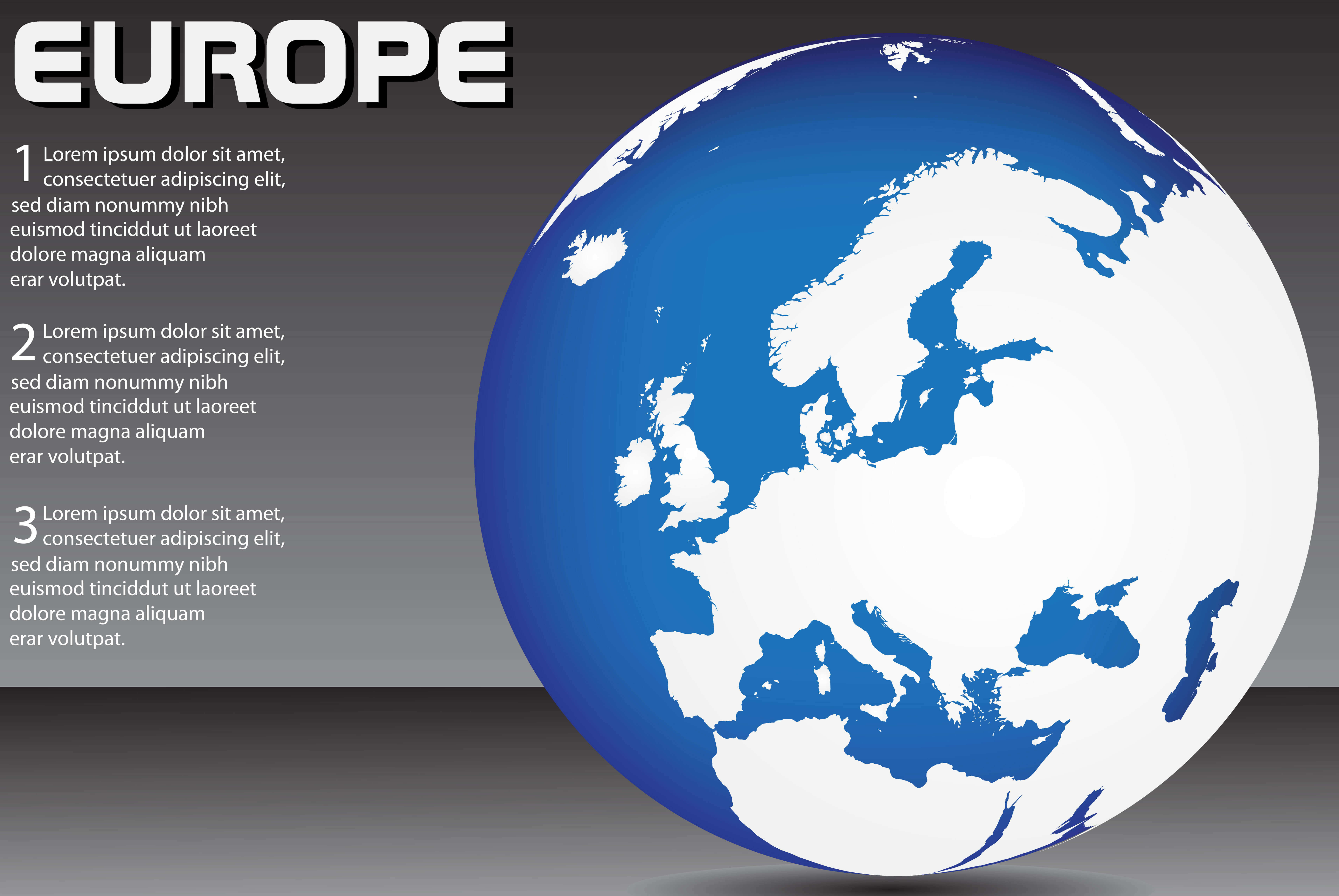 Carte Europe Sur Globe Terrestre