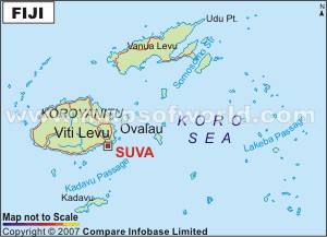 carte du fidji suva