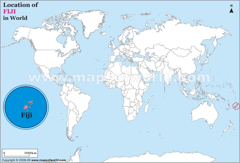 fidji carte monde