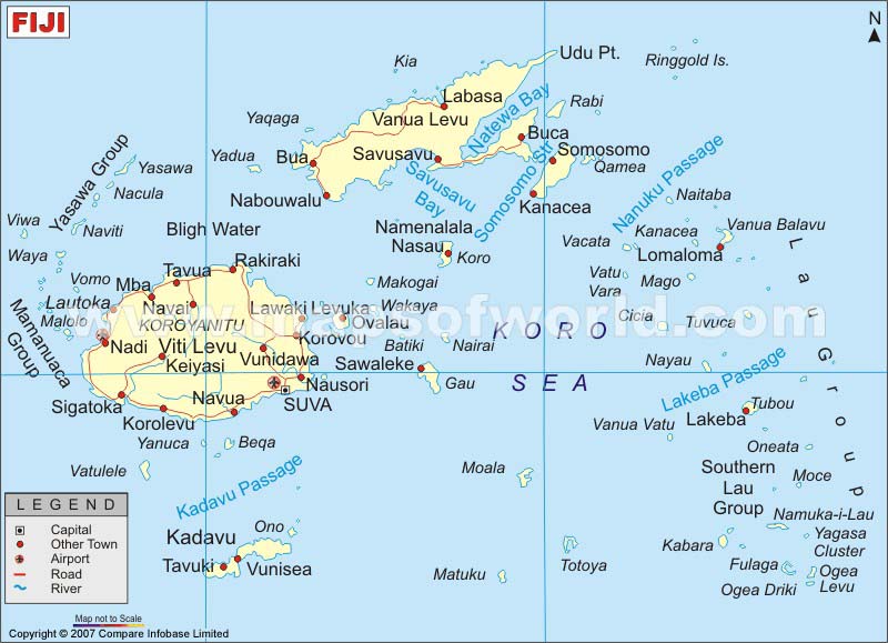 fidji politique carte