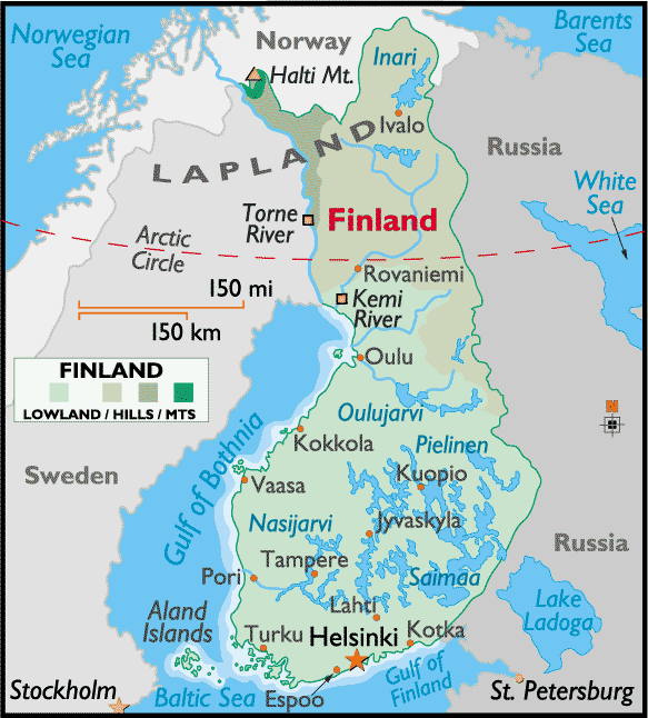 Finlande cartes