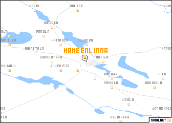 Hameenlinna ville plan