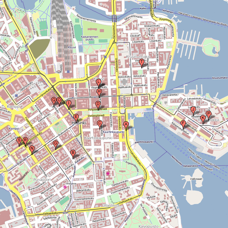 helsinki hotels plan