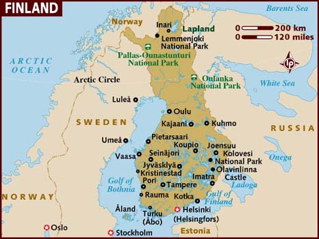 plan de Finlande Helsinki