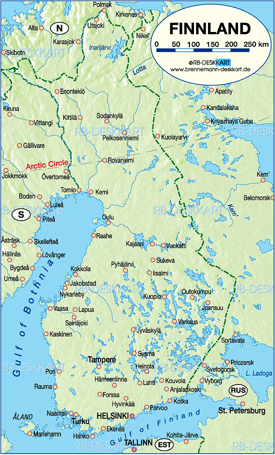 plan de Finlande Hyvinkaa