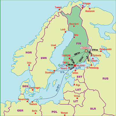 Joensuu Finlande plan