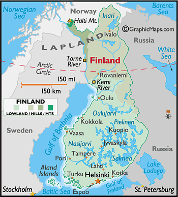 Finlande plan Kuopio
