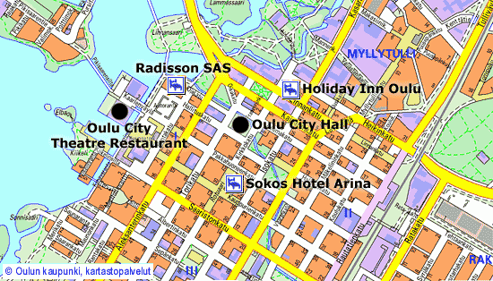 City plan de Oulu