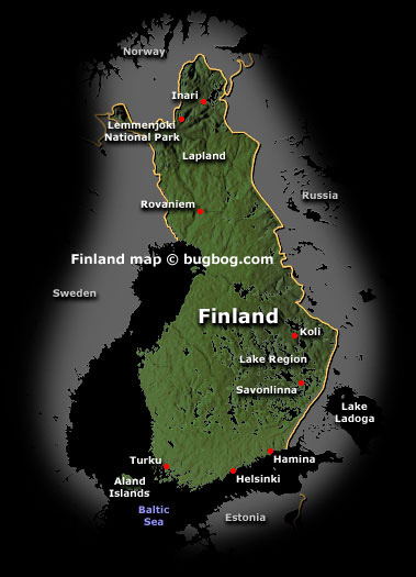 satellite Finlande carte