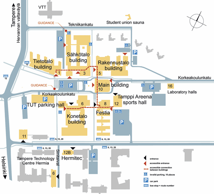 Tampere touristique plan